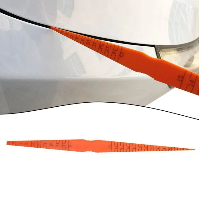 Visualizzatore parti Car Measuring Ruller pannello arancione Gap 25,3 x 1,8 x 0,3 cm ricambio
