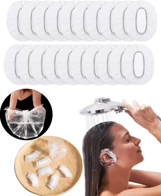 50/100/200 Disposable Waterproof Ear Covers. Hair dyeing Shower Bath UK Seller