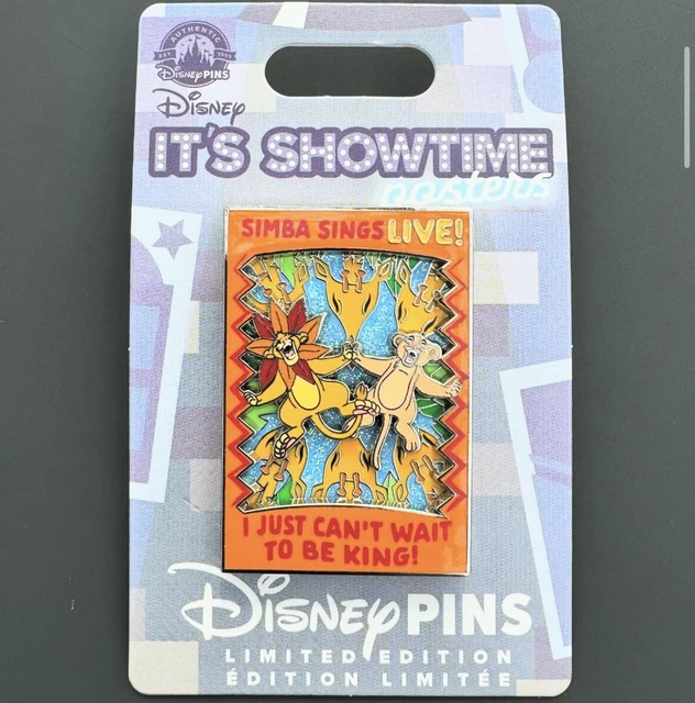 2024 DISNEY PARKS It’s Showtime Posters The Lion King Simba Sings Pin