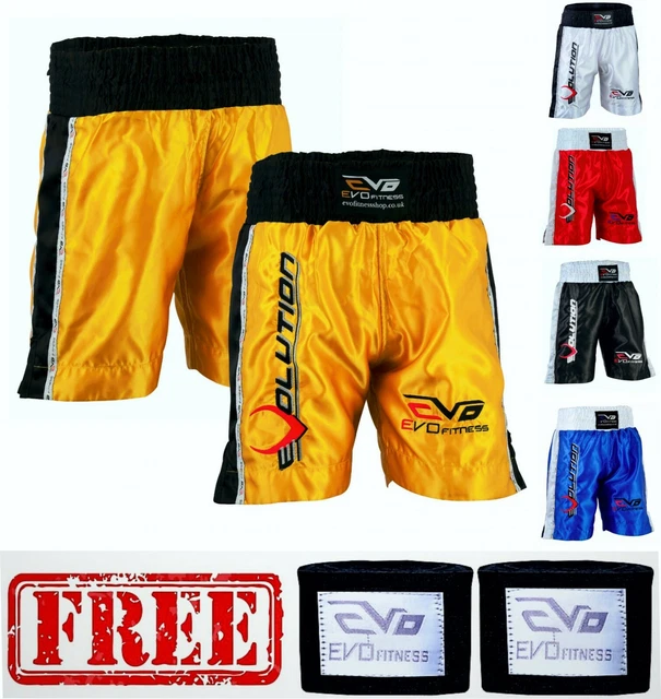 EVO Pantaloncini da combattimento pugilato da uomo MMA Kick Boxing arti marziali equipaggiamento Muay Thai UFC H