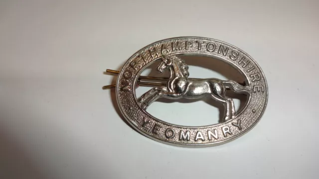 British Army Military Cap Badge The Northamptonshire Yeomanry