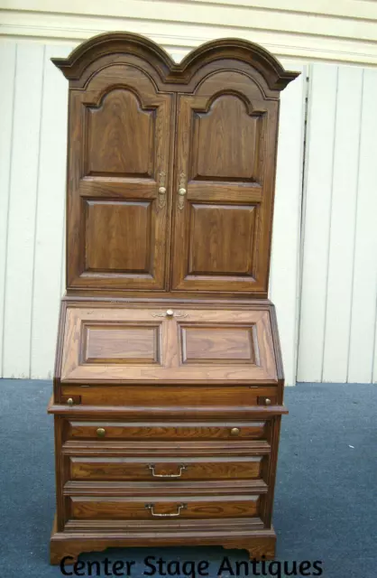 61765 Oak THOMASVILLE Secretary Desk w/ Bookcase Top 61765 Oak THOMASVILLE Secretary Desk w/ Bookcase Top