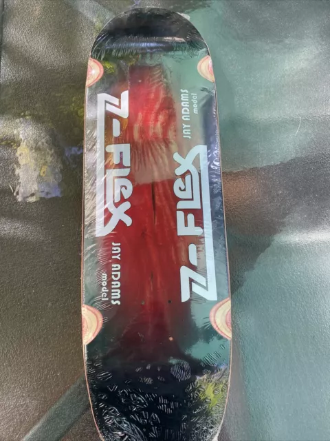 Z-Flex skateboard Deck Jay Adam Model Red Stain In Shrink See Photos