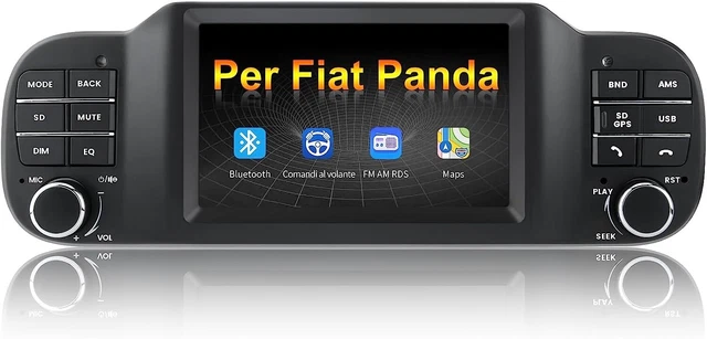 Autoradio Android 15 Per Fiat Panda 2013-2020 - Schermo 7 Pollici, 4G+64G, CarPlay, Android Auto