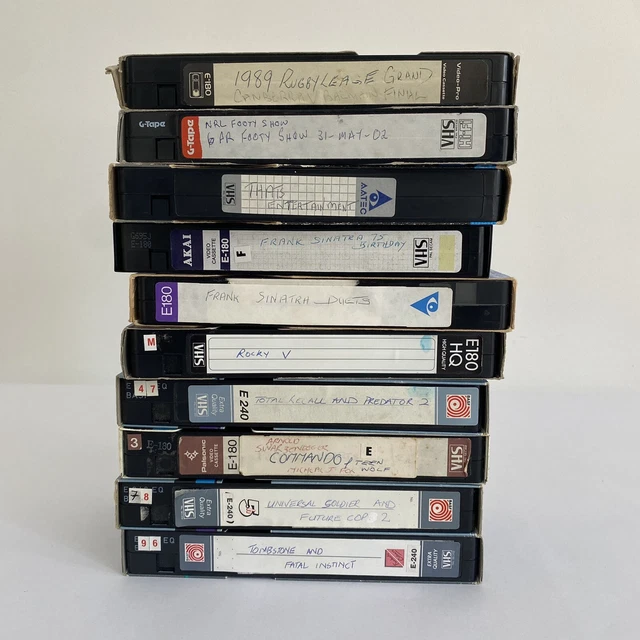 PRERECORDED VHS VIDEO Tapes Bundle Heaps of TV Adverts Selling As