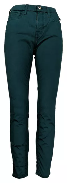 Jen7 by 7 For All Mankind Sateen Ankle Skinny Jeans - Pine Women's Sz 0 Green