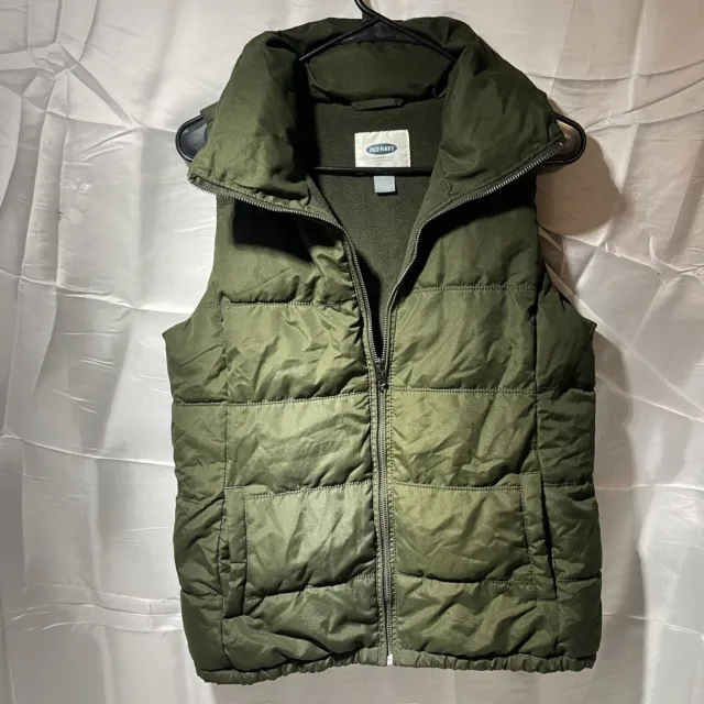 Old Navy Mens Puffer Vest Size Small Heavyweight Green NWOT