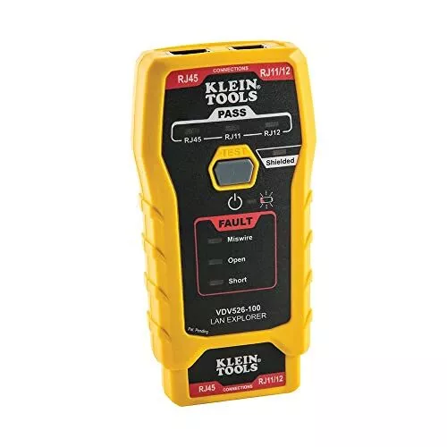 Klein VDV526-100 Network LAN Cable Tester, VDV Tester, LAN Explorer with Remote