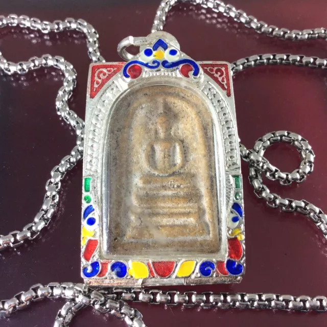 PHRA SOMDEJ TOH Wat Rakang Powerful Old Thai Buddha Amulet Necklace ...