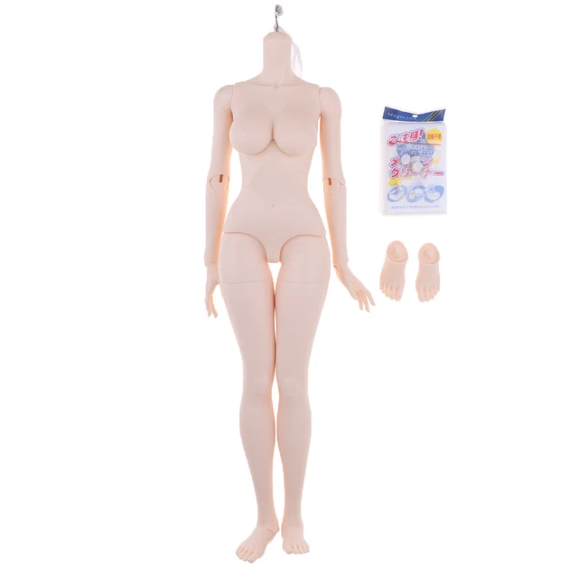 1/3 Ball Jointed Doll Large Chest Female Nude Body Modern Girl BJD DIY Parts