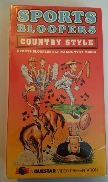 Sports Bloopers Country Style VHS RARE VINTAGE NAVIRES DE COLLECTION N 24H NEUF