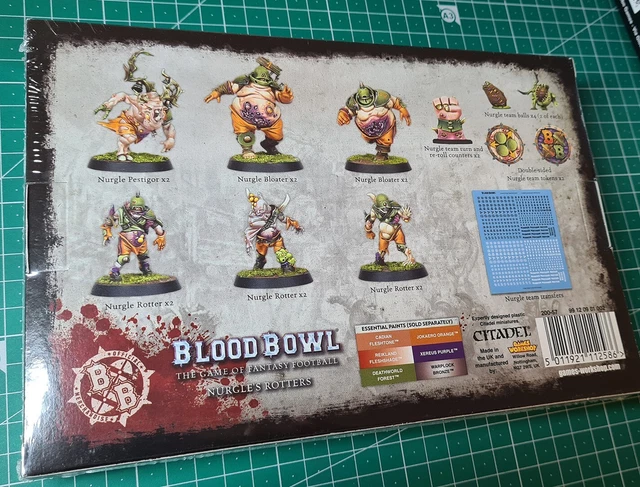 BLOOD BOWL: NURGLE'S Rotters Team Warhammer, plastic miniatures, new ...