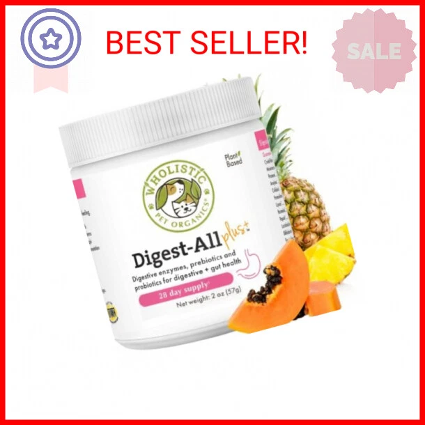 Wholistic Pet Organics: Dog Probiotics and Digestive Enzymes,Supports Immune Sys