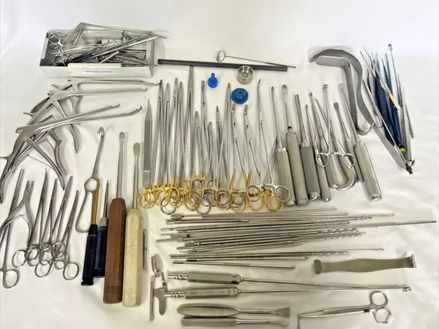 Orthopedic, Graspers, Forceps, Needleholders LOT Of Surgical Instruments