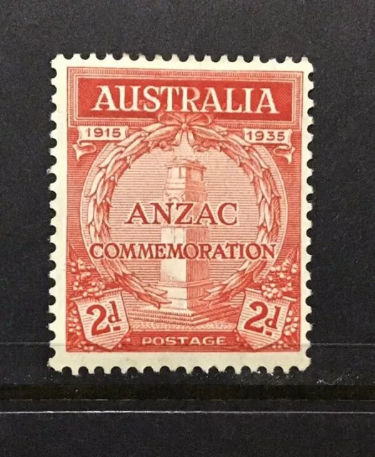 Australia 1934 2d Scarlet ANZAC Commemoration MLH