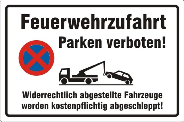 Parken In Feuerwehrzufahrt