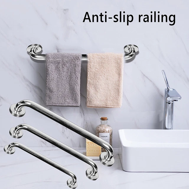 30/40/50cm Dusch Gerader Haltegriff Edelstahl Sicherheit Wannen Bad Stange Wand