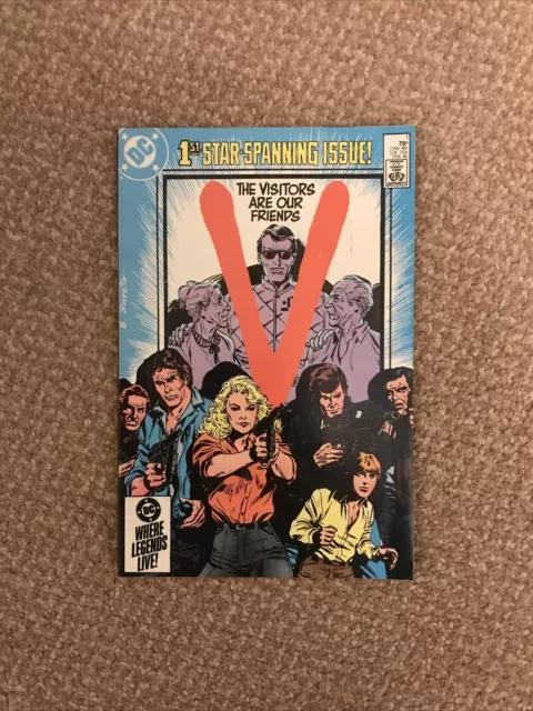Vintage 1985 DC COMICS V The Visitors Are Our Friends Comic Issue No.1 VGC