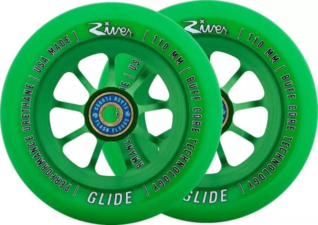 River Wheels 110 mm Glide Emerald Stunt Scooter Rollen