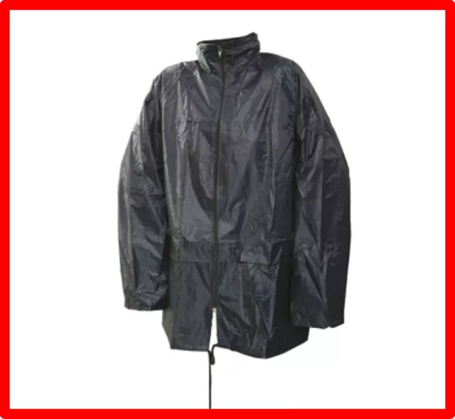 Veste imperméable pluie nylon revêtement PVC taille L 136 cm REF 427622