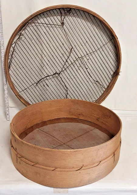 GLEAVI Manuelles Getreidesieb – Rund, 23 Cm, 2,5 Mm Lochung, Aluminium, Für Reis, Mehl & Co.
