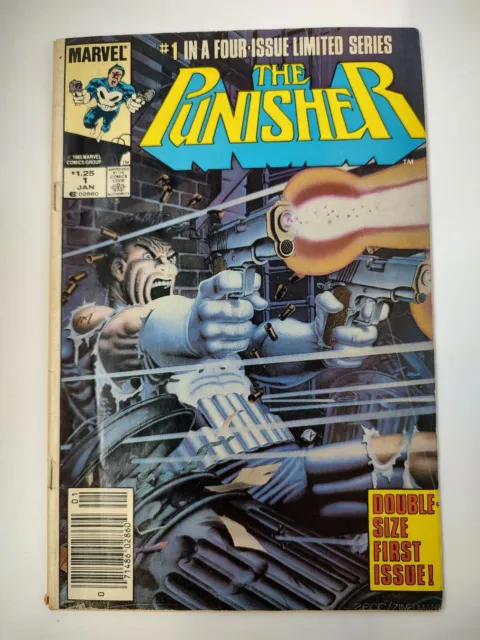 The Punisher #1 (1985) Limited Series Newsstand Variant Marvel Comics Vol 1