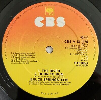 Bruce Springsteen - The River / Born To Run / Rosalita - 12" Vinyl Record 1981