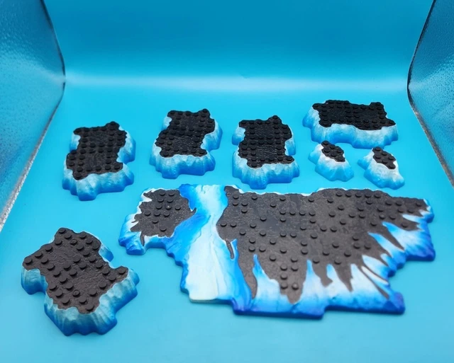 Mega Bloks Base Plates platform Dragon halo pyrates ice water rock Terrain lot Mega Bloks Base Plates platform Dragon halo pyrates ice water rock Terrain lot