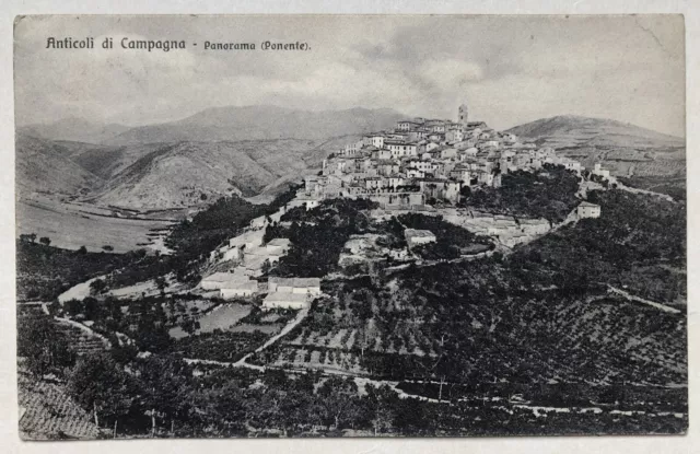 Cartolina Anticoli di Campagna Fiuggi panorama Frosinone Lazio paesaggistica T7