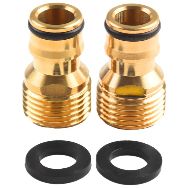 2 Pcs Universal Kitchen Tap Connector Mixer Garden Hose Pipe Adaptor Joiner KIT