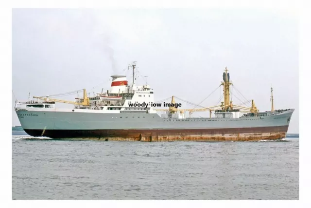 mc4441 - Russian Cargo Ship - Komsomolets Uzbekistana , built 1965 - photo 6x4
