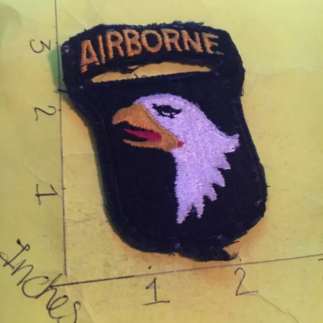 WW2 to Korea era US ARMY 101st Airborne Division Patch 8/30/23 with attached tab