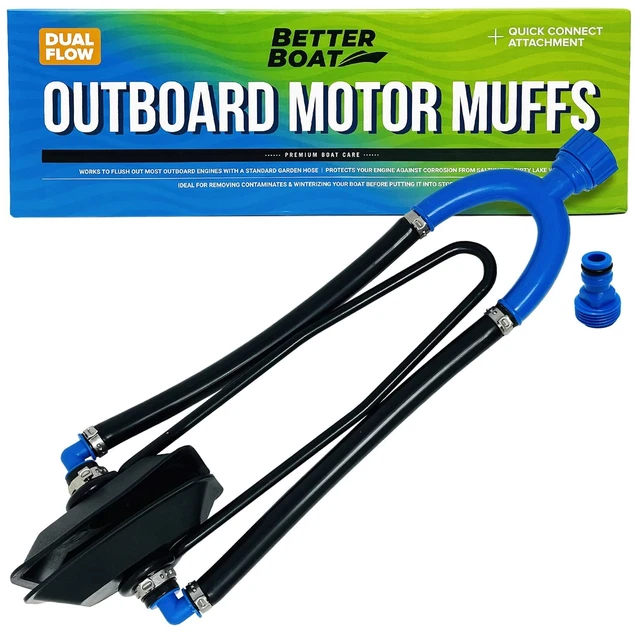 Boat Motor Muffs Outboard Motor Flush Kit for Winterizing & Flushing - Marine...