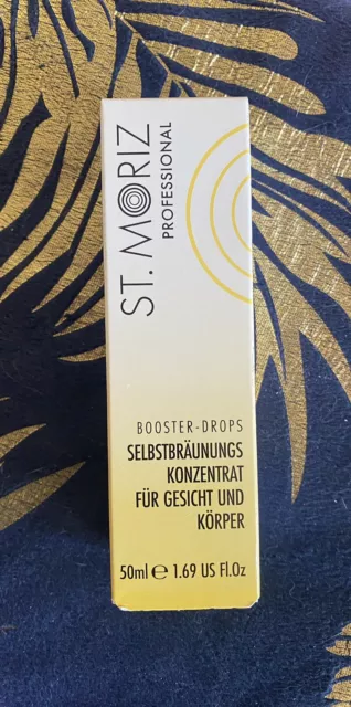 Neu Und Ungeöffnet: St. Moriz Booster-Drops Selbstbräunungs Konzentrat 50 ml