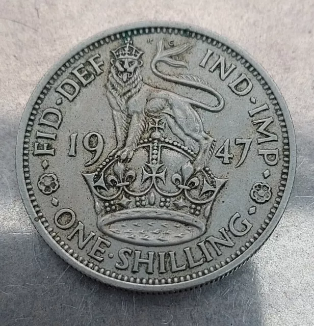 1947 King George VI English Reverse Shilling Five Similar Grade Buy 1? Or Buy 5