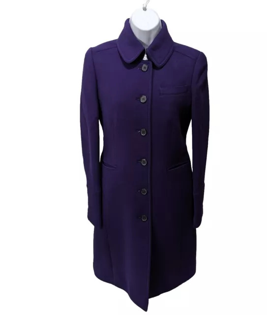 J Crew Classic lady day coat Pea double-cloth wool with Thinsulate Womens  6