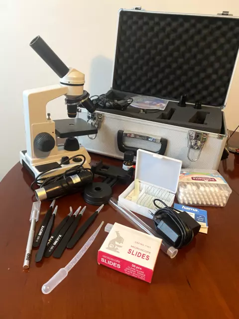 🔬Microscope BRESSER + accessoires + mallette + camera 480p