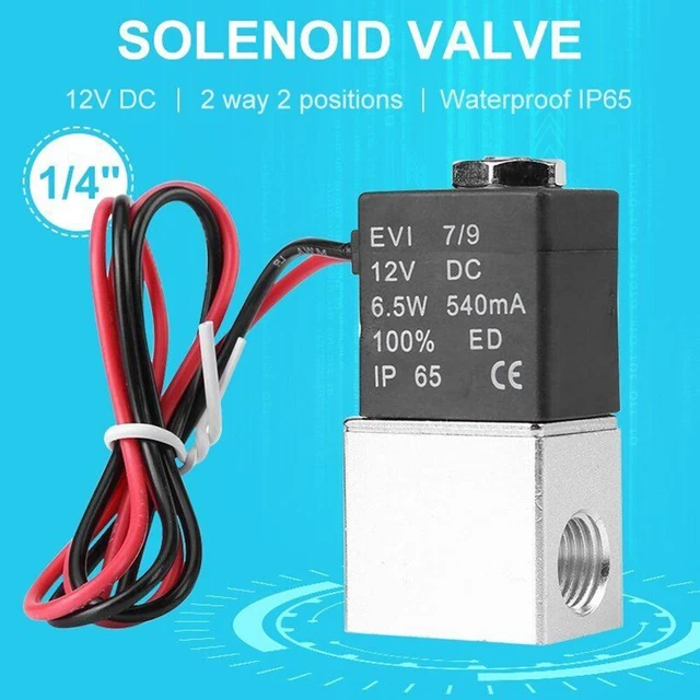 3/4 DC 12V Elettrovalvola DN20 Normalmente Chiusa N/C Aria e Acqua 3/4 DC 12V Elettrovalvola DN20 Normalmente Chiusa N/C Aria e Acqua