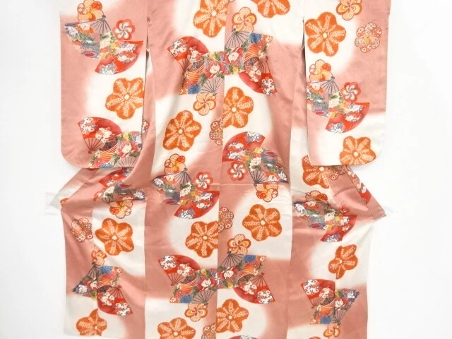 40499# Japanese Kimono / Antique Kimono For Girls / Shibori / Floweras