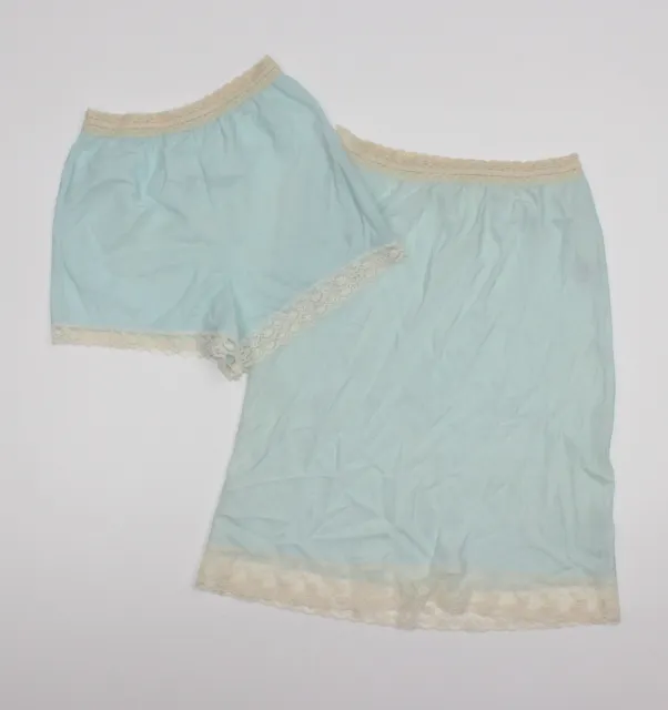 Vintage Alice Maloof Blue Shorts and Skirt