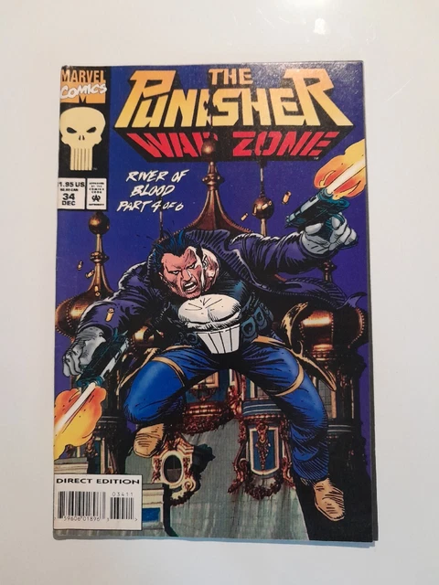 The Punisher War Zone River Of Blood Part 4 Of 6 Comic Vol 1 #34   1994(Inv 030)