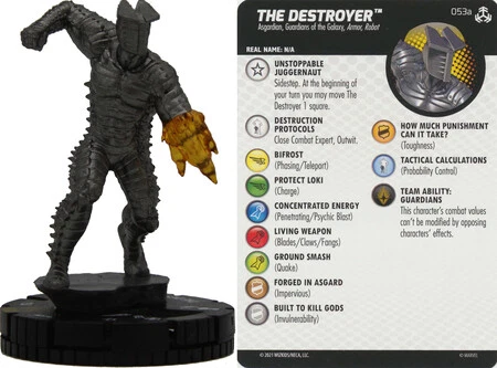 NM with Card HeroClix The Destroyer #053a Avengers: War of the Realms Marvel