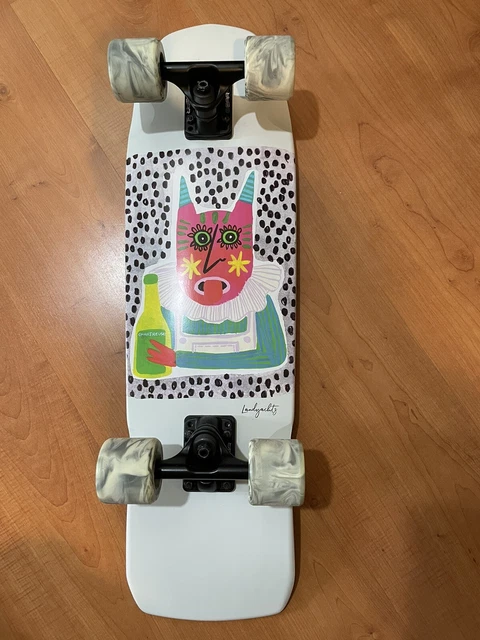 Landyachtz Dinghy Skateboard Cat Devil Clown Never Used Outside. With Wheels. Landyachtz Dinghy Skateboard Cat Devil Clown Never Used Outside. With Wheels.