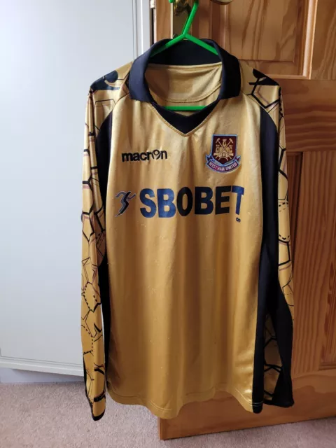 West Ham Away Goalkeeper Shirt And Shorts 2012 2013 Mens Size Large