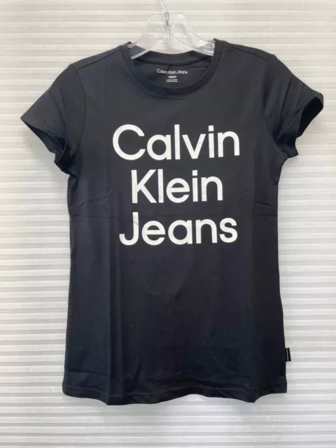 Calvin Klein Jeans Womens Logo Tee T-Shirt | Black | NWT