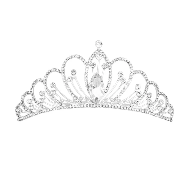 Wedding Headpiece Headband Bridal Hair Side Comb Crown Crystal