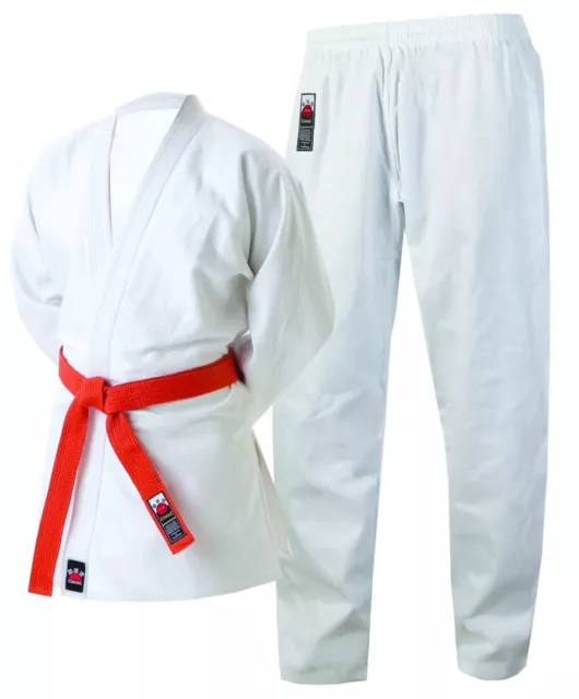 Judo Gi for Kids Cimac Student Suit 250GSM Uniform + White Belt Elasticated 9oz