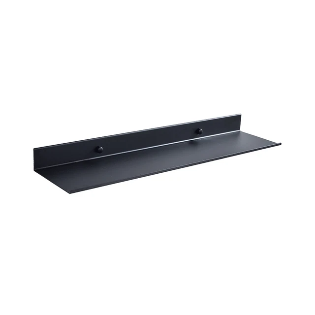 Scaffale a parete galleggiante nero per cucine bagno scaffale magazzino specchio Meta8775