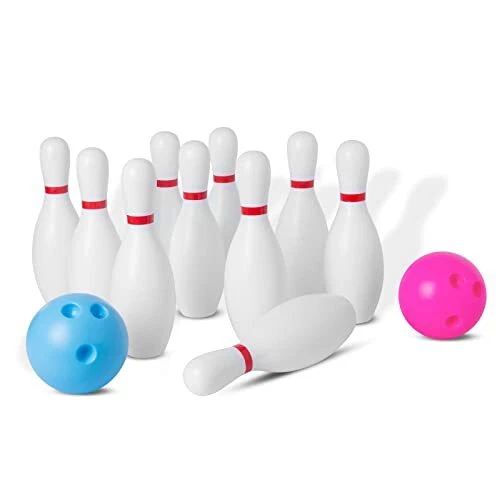 Shonoppy Kids Bowling Set, Toddler Bowling Set with 10 Classical Bowling Pins