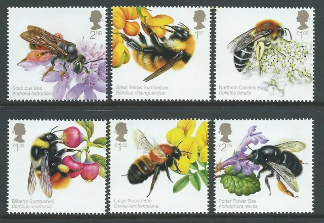 Great Britain 2015 The Honeybee Set Of 6 Unmounted Mint, Mnh